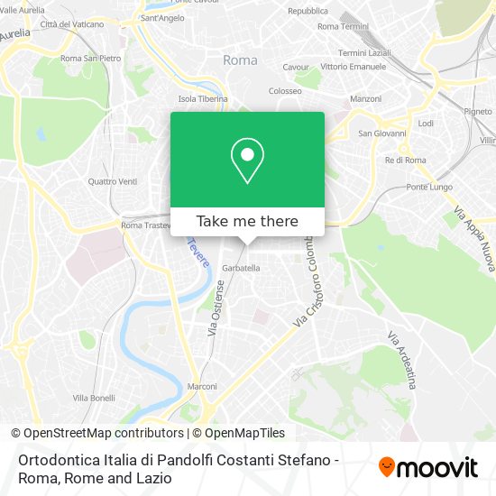 Ortodontica Italia di Pandolfi Costanti Stefano - Roma map