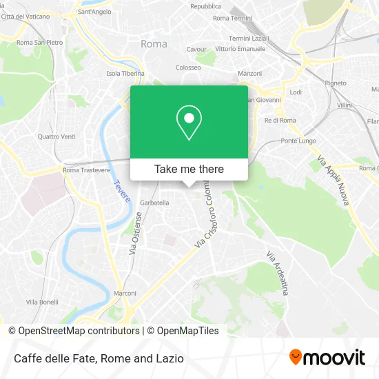 Caffe delle Fate map