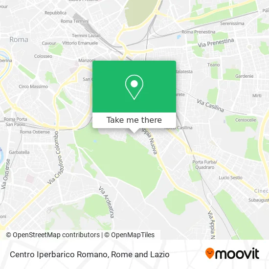 Romano Hyperbaric Center map