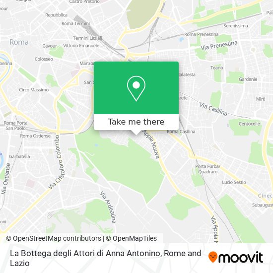La Bottega degli Attori di Anna Antonino map