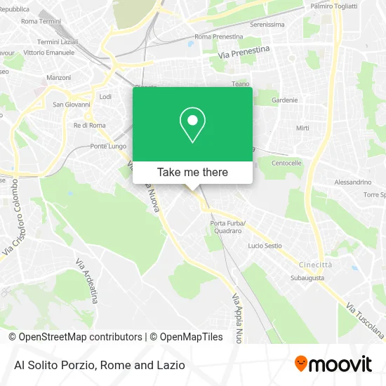 Al Solito Porzio map