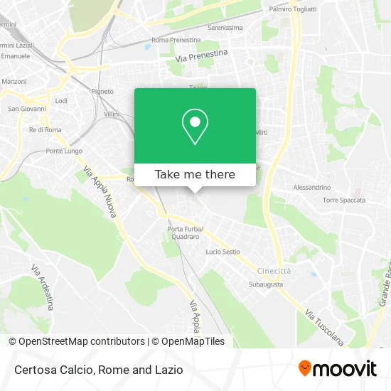 Certosa Football map