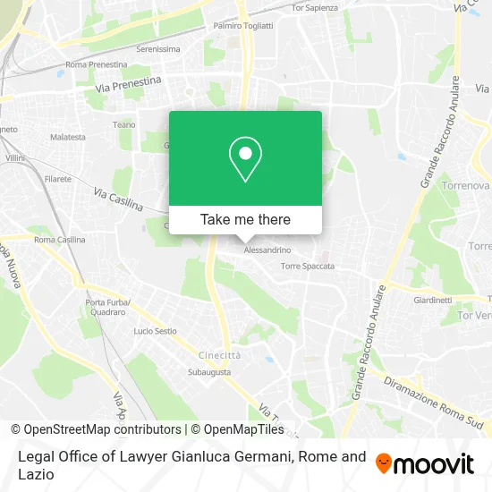 Legal Office of Lawyer Gianluca Germani map