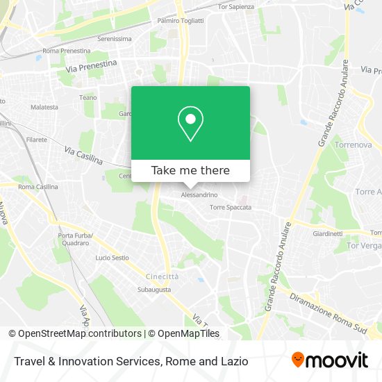 Travel & Innovation Services map