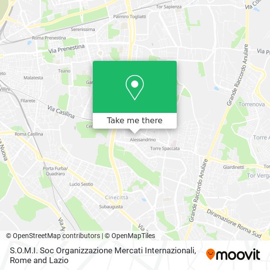 S.O.M.I. Soc Organizzazione Mercati Internazionali map