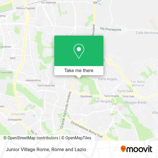 Junior Village Rome map