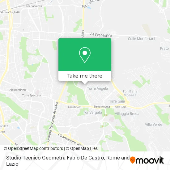 Technical Studio of Surveyor Fabio De Castro map