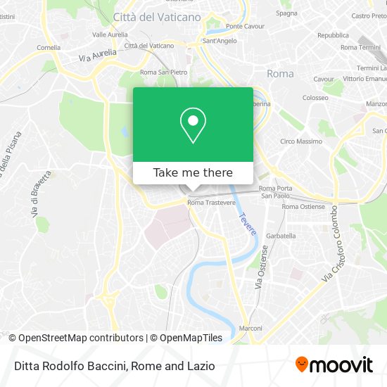 Ditta Rodolfo Baccini map