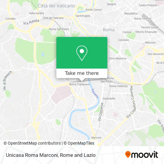 Unicasa Roma Marconi map