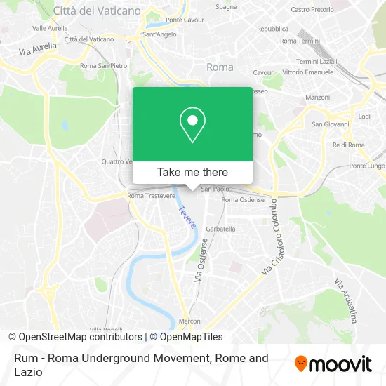 RUM - Roma Underground Movement map