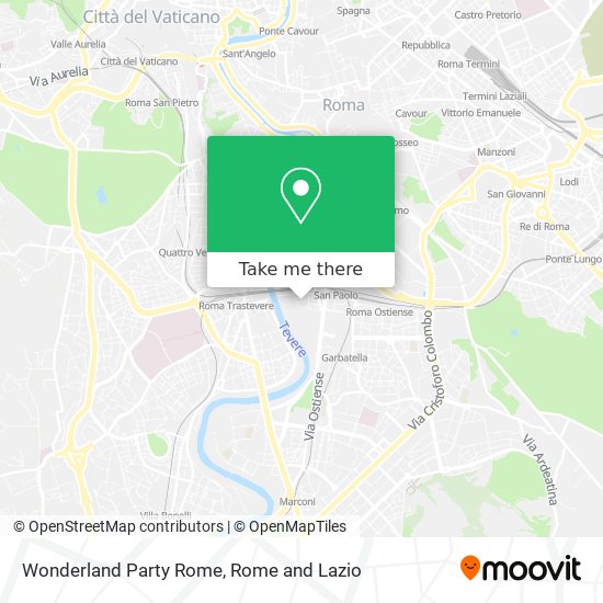 Wonderland Party Rome map