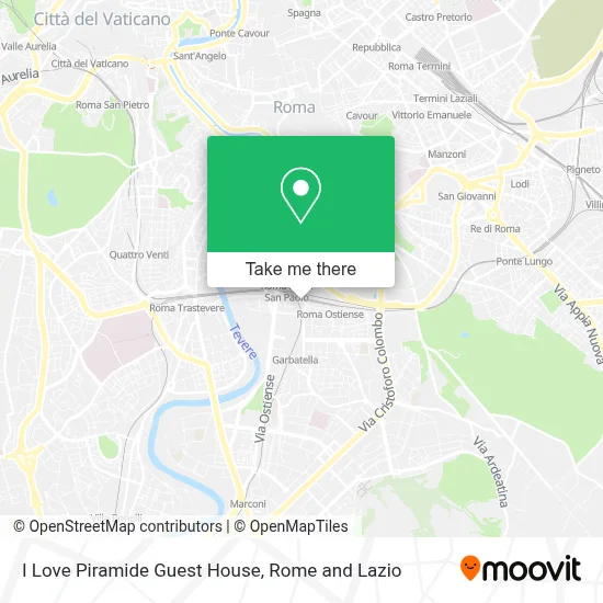 I Love Piramide Guest House map