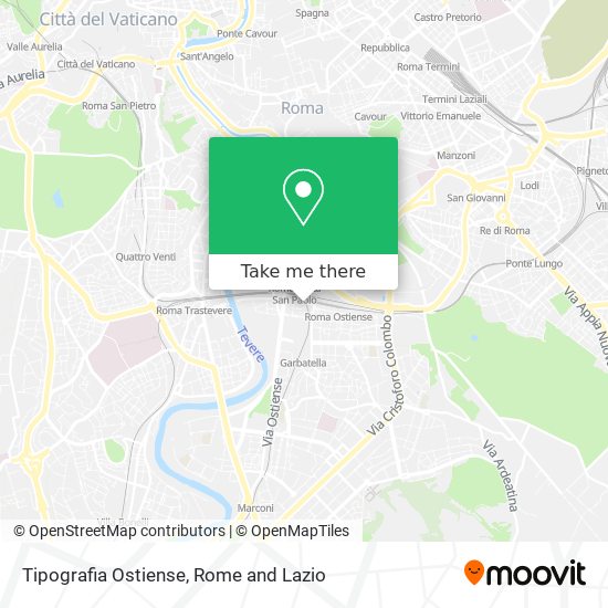 Tipografia Ostiense map