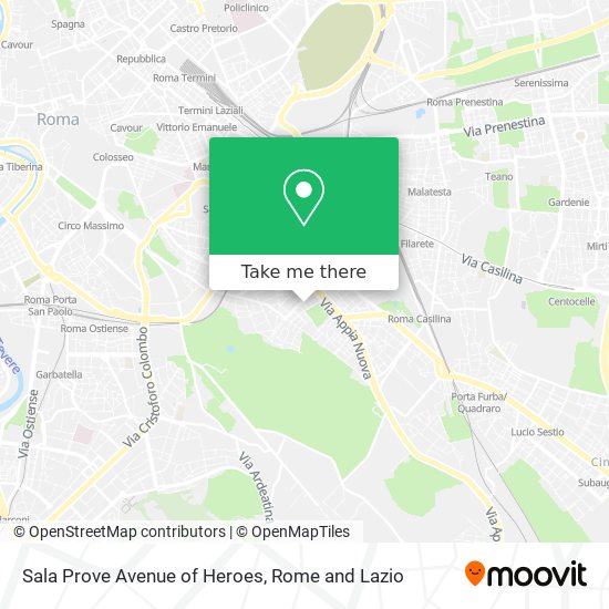 Sala Prove Avenue of Heroes map