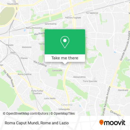 Roma Caput Mundi map