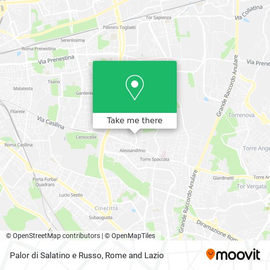 Palor di Salatino e Russo map