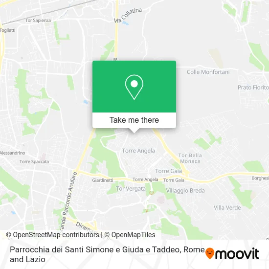 Parish of Saints Simone and Giuda and Taddeo map