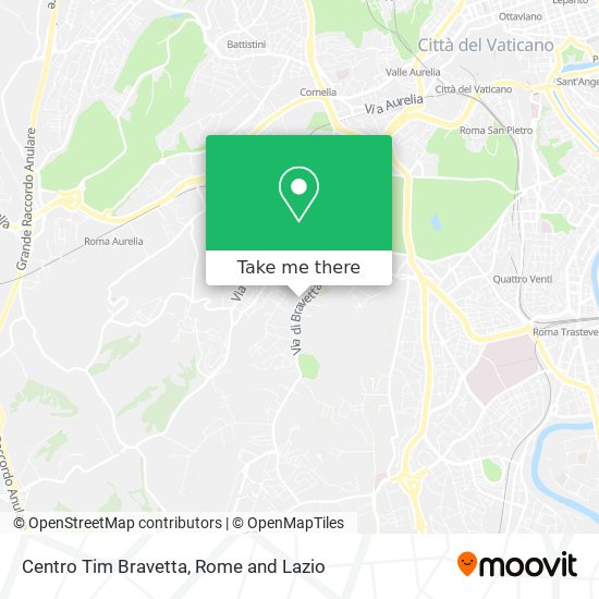 Centro Tim Bravetta map
