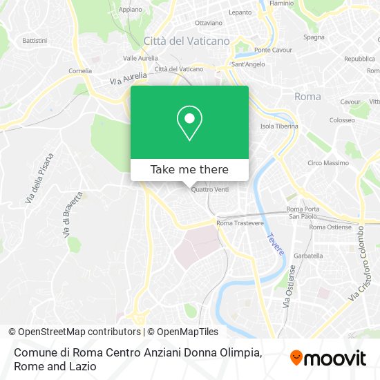 Comune di Roma Centro Anziani Donna Olimpia map