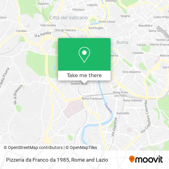 Franco's Pizzeria since 1985 map