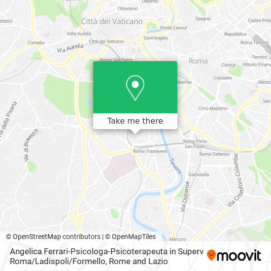 Angelica Ferrari-Psicologa-Psicoterapeuta in Superv Roma / Ladispoli / Formello map