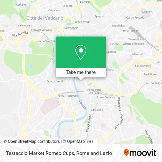 Testaccio Market Romeo Cups map