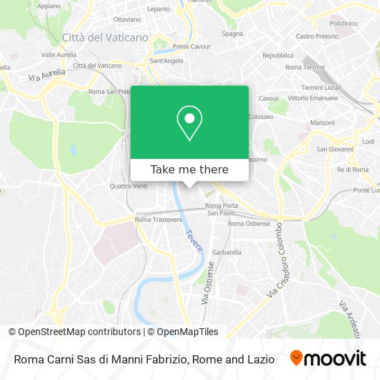 Roma Carni Sas di Manni Fabrizio map