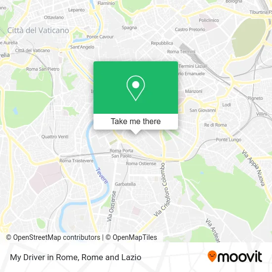 My Driver in Rome map