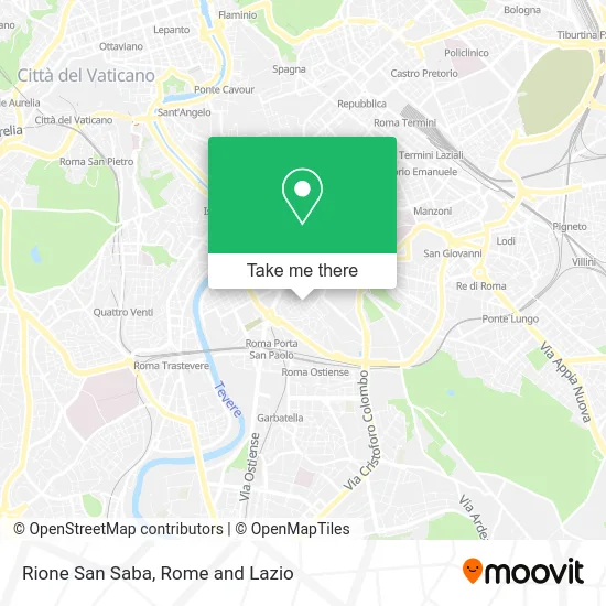 Rione San Saba map