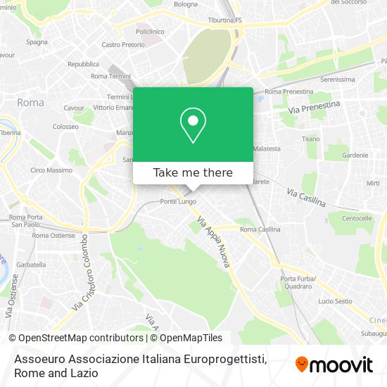 Assoeuro Associazione Italiana Europrogettisti map