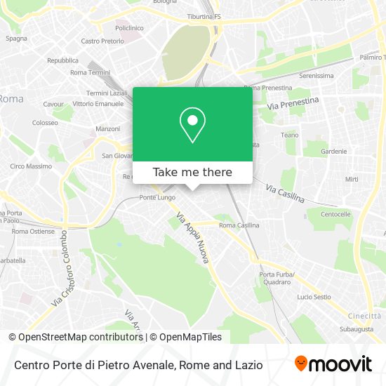 Centro Porte di Pietro Avenale map