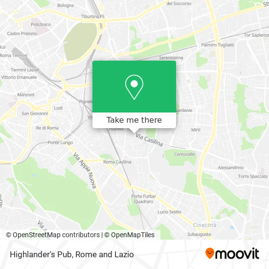 Highlander's Pub map