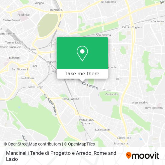 Mancinelli Tende di Progetto e Arredo map