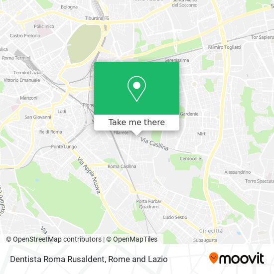 Dentista Roma Rusaldent map