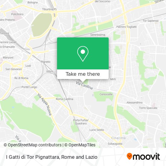 I Gatti di Tor Pignattara map
