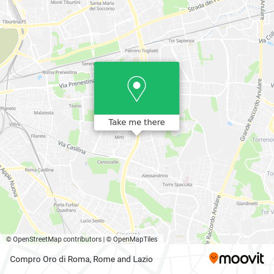 Compro Oro di Roma map