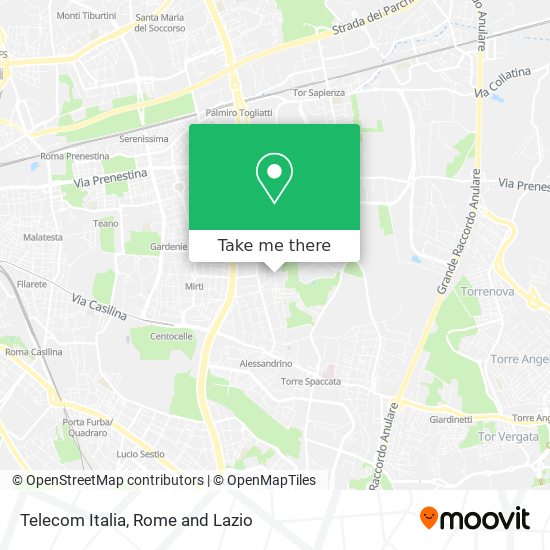 Telecom Italia map