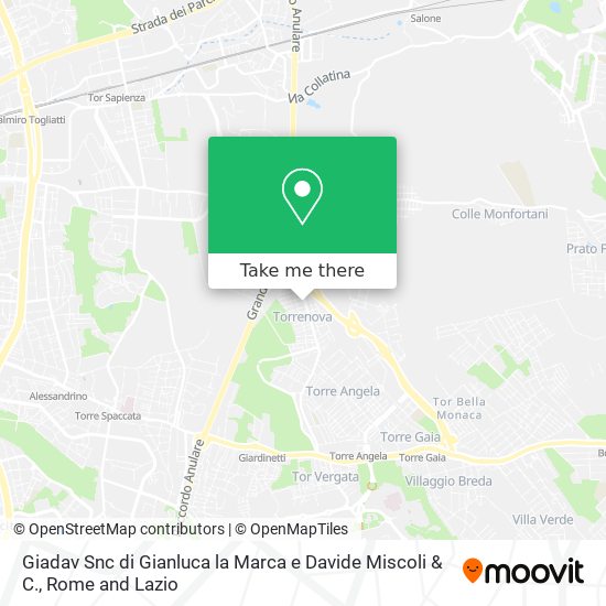Giadav Snc di Gianluca la Marca e Davide Miscoli & C. map