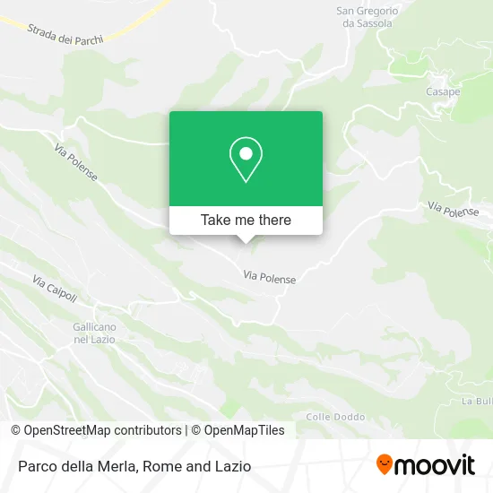 Parco della Merla map