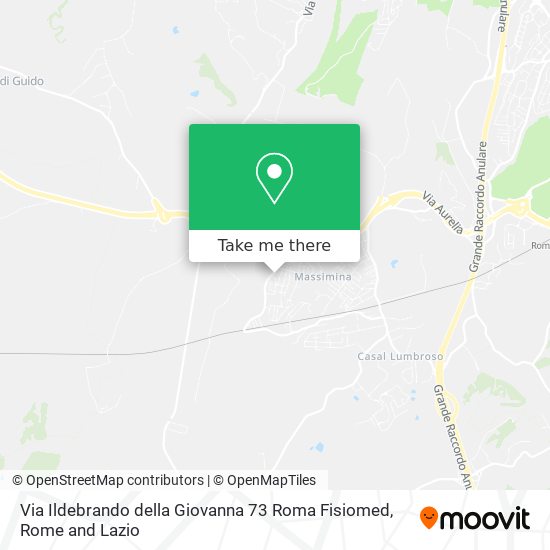 Via Ildebrando della Giovanna 73 Roma Fisiomed map