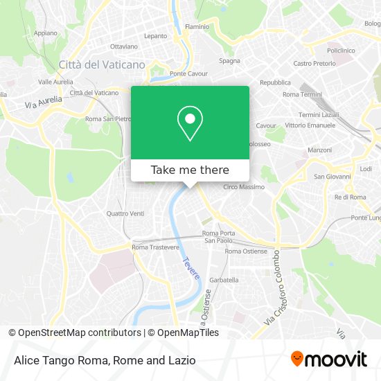 Alice Tango Roma map