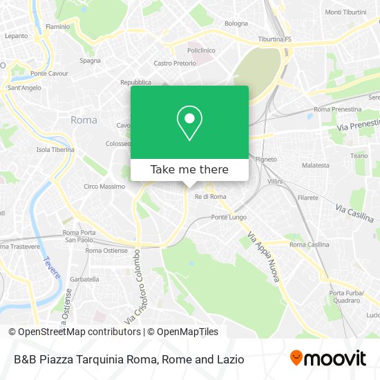 B&B Piazza Tarquinia Roma map