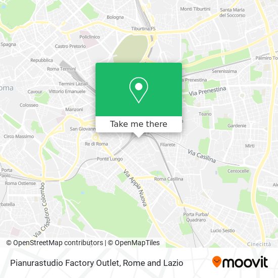 Pianurastudio Factory Outlet map