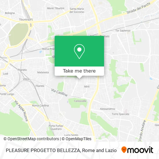 PLEASURE PROGETTO BELLEZZA map