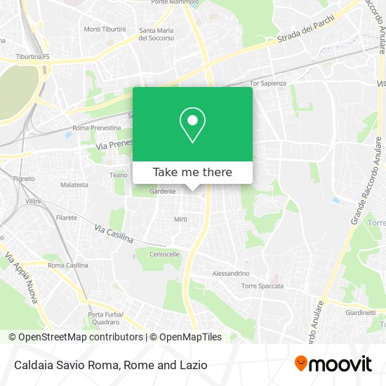 Caldaia Savio Roma map