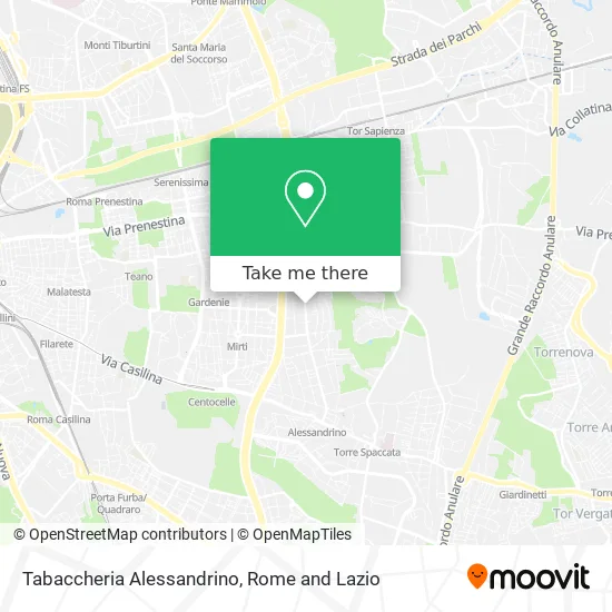 Alessandrino Tobacco Shop map