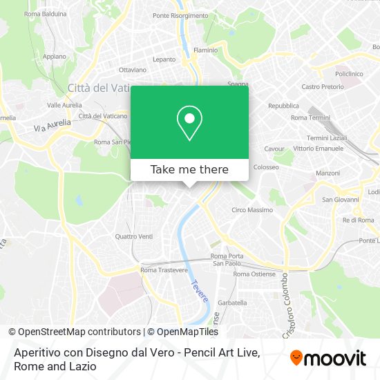 Aperitivo con Disegno dal Vero - Pencil Art Live map