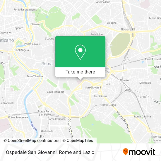 San Giovanni Hospital map