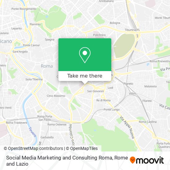 Social Media Marketing and Consulting Roma map