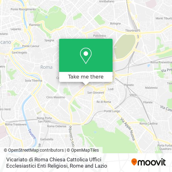 Vicariato di Roma Chiesa Cattolica Uffici Ecclesiastici Enti Religiosi map